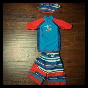 Toddler boys swim suit set
